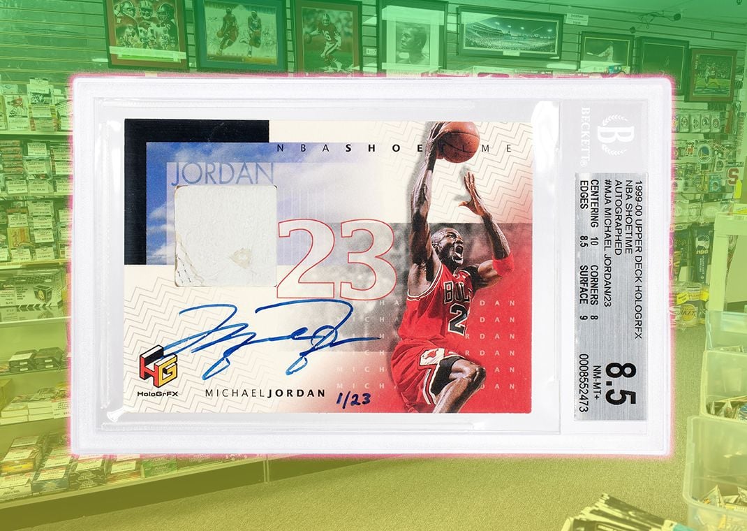 Upper Deck Signed Shoetime Card by Michael Jordan
