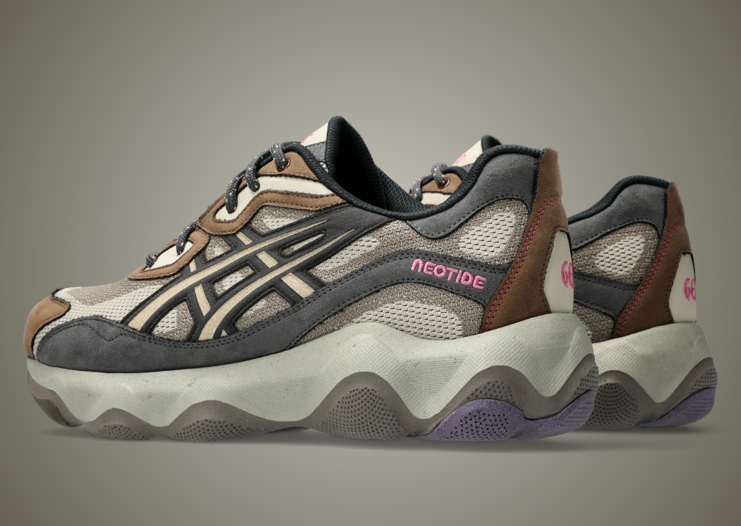 Studio Hagel x Asics Neotide Brown Storm - Heel Angle