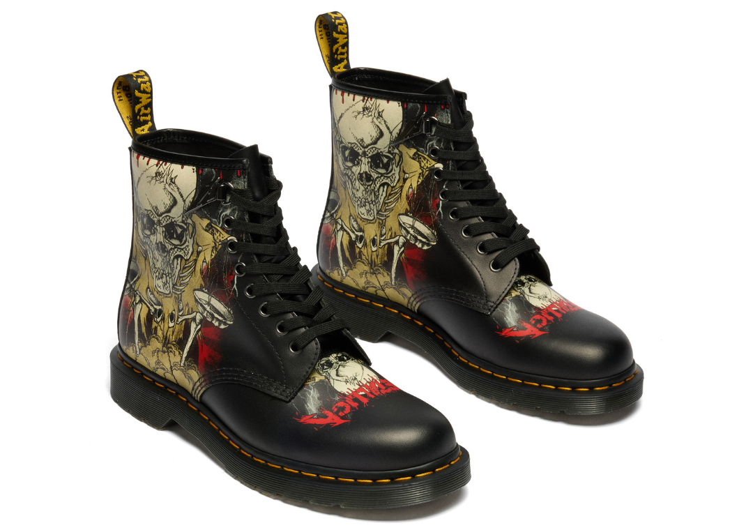 Metallica x Dr. Martens 1460 8-Eye Smooth Leather Boot Multi - Angle