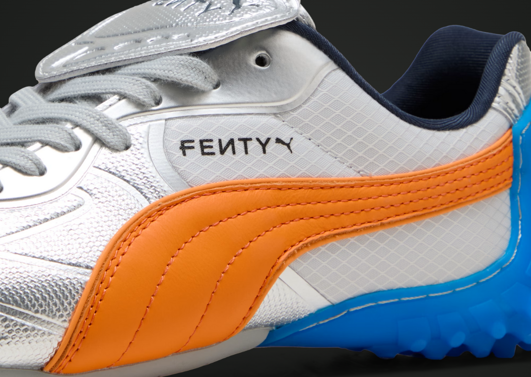 Fenty x Puma Avanti LS-X Metallic Silver Orange - Detail