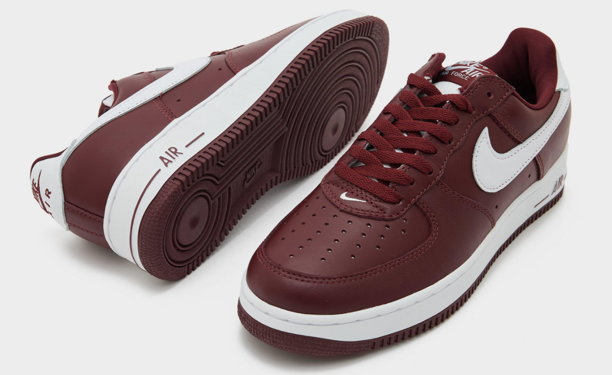 Nike’s Classic Leather Air Force 1 ‘01 Collection Adds a Dark Team Red Pair