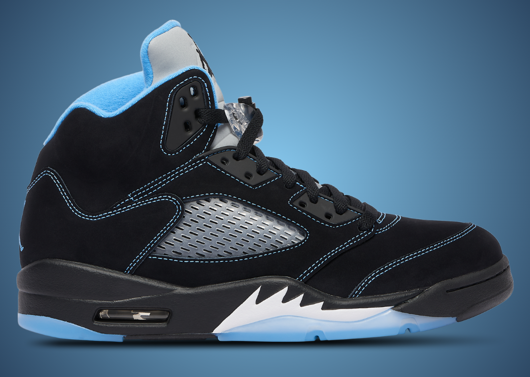 Air Jordan 5 Retro Black University Blue - Lateral