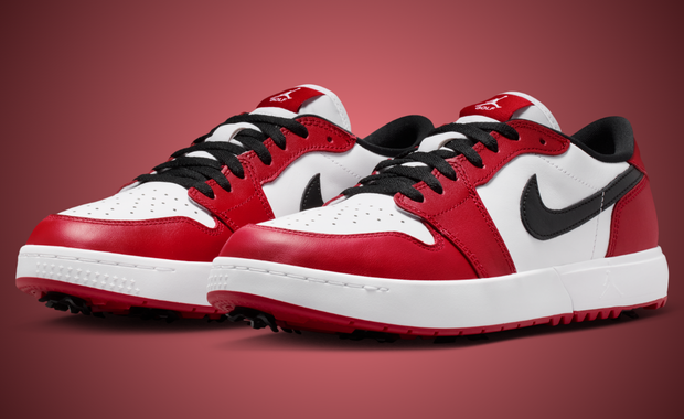 The Air Jordan 1 Low Golf Spike Gets a Chicago Colorway The Air Jordan 1 Low Golf Spike Gets a Chicago Colorway
