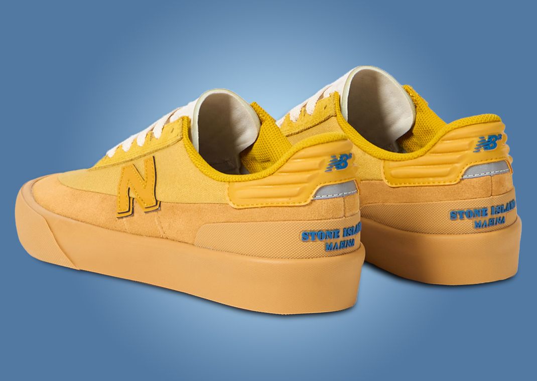 Stone Island x New Balance Numeric 272 Yellow Heel Angle