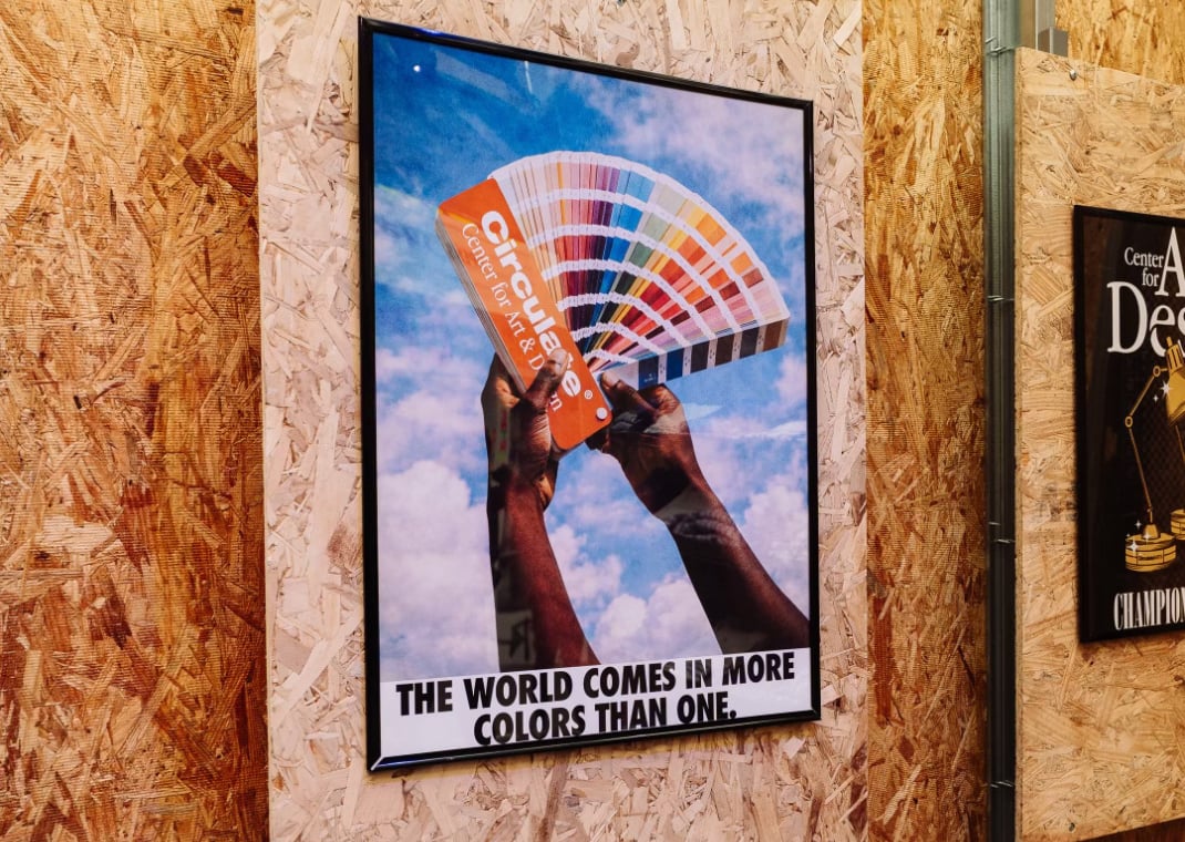 Circulate x Nike poster based on vintage Nike ads