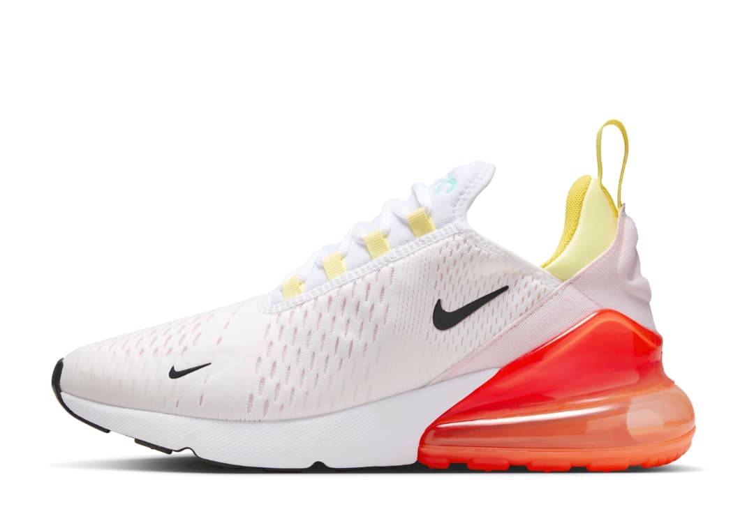 Nike Air Max 270 White Bright Crimson Pink Foam (W) Lateral