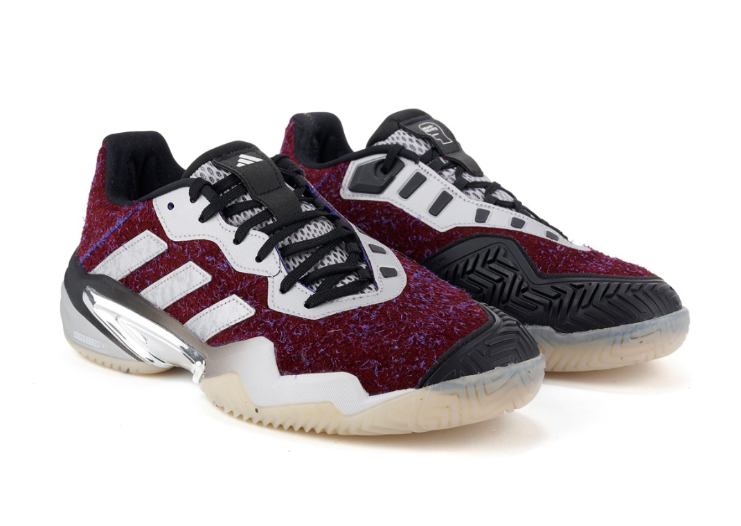 Brain Dead x adidas Barricade 13 Burgundy - Angle