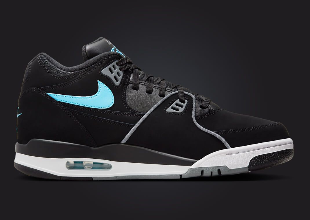 Nike Air Flight 89 Black Noise Aqua Medial