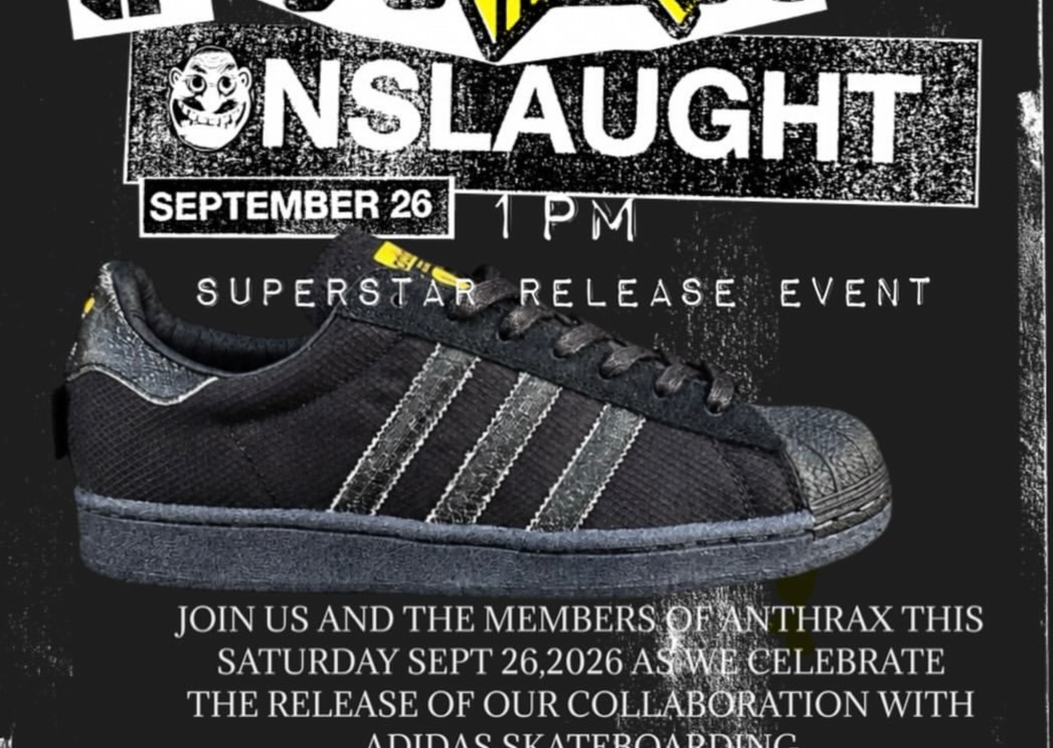 Anthrax x Brooklyn Projects x adidas Superstar