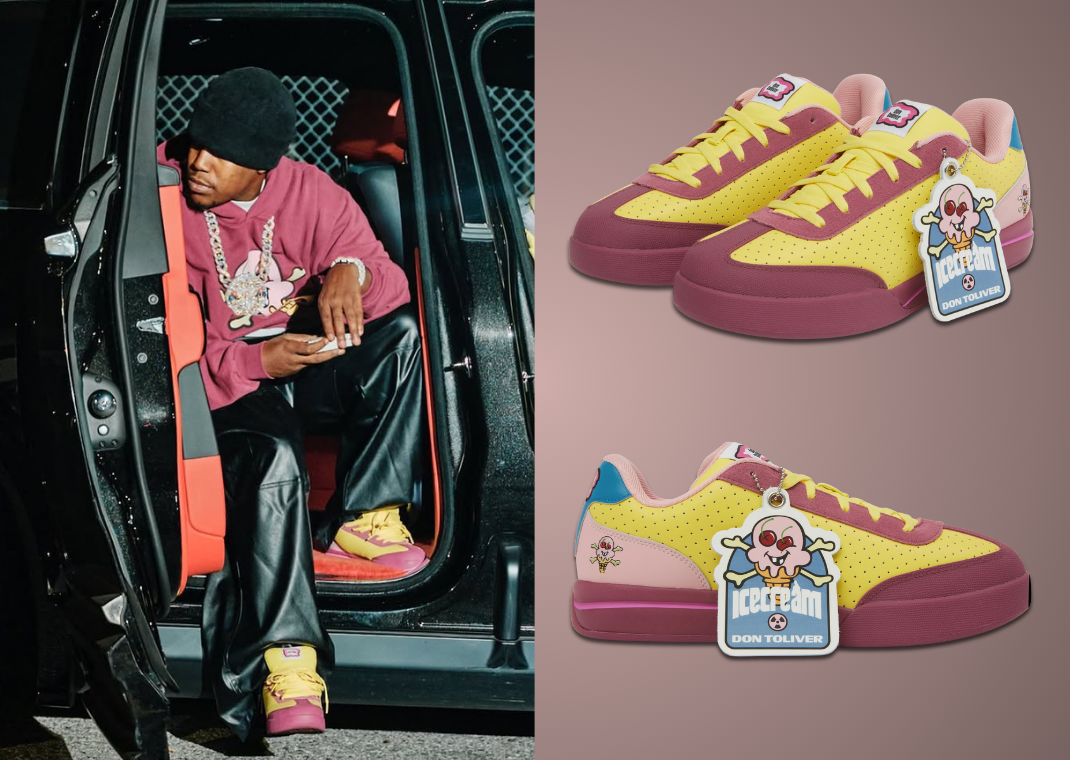 Don Toliver x Ice Cream x Reebok Board Flip Banana Split