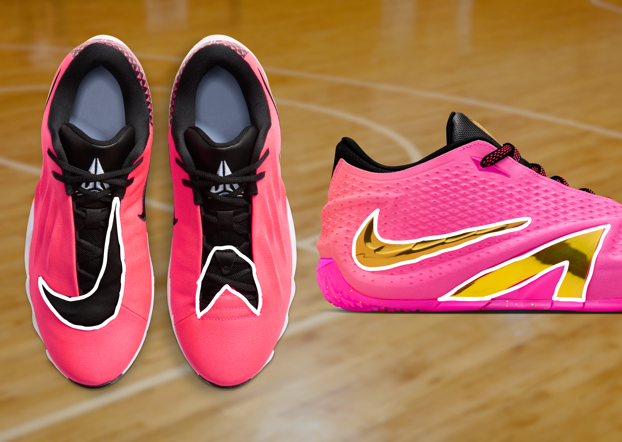 Nike Twelve Time (left) vs. Nike Ja 4 (right)