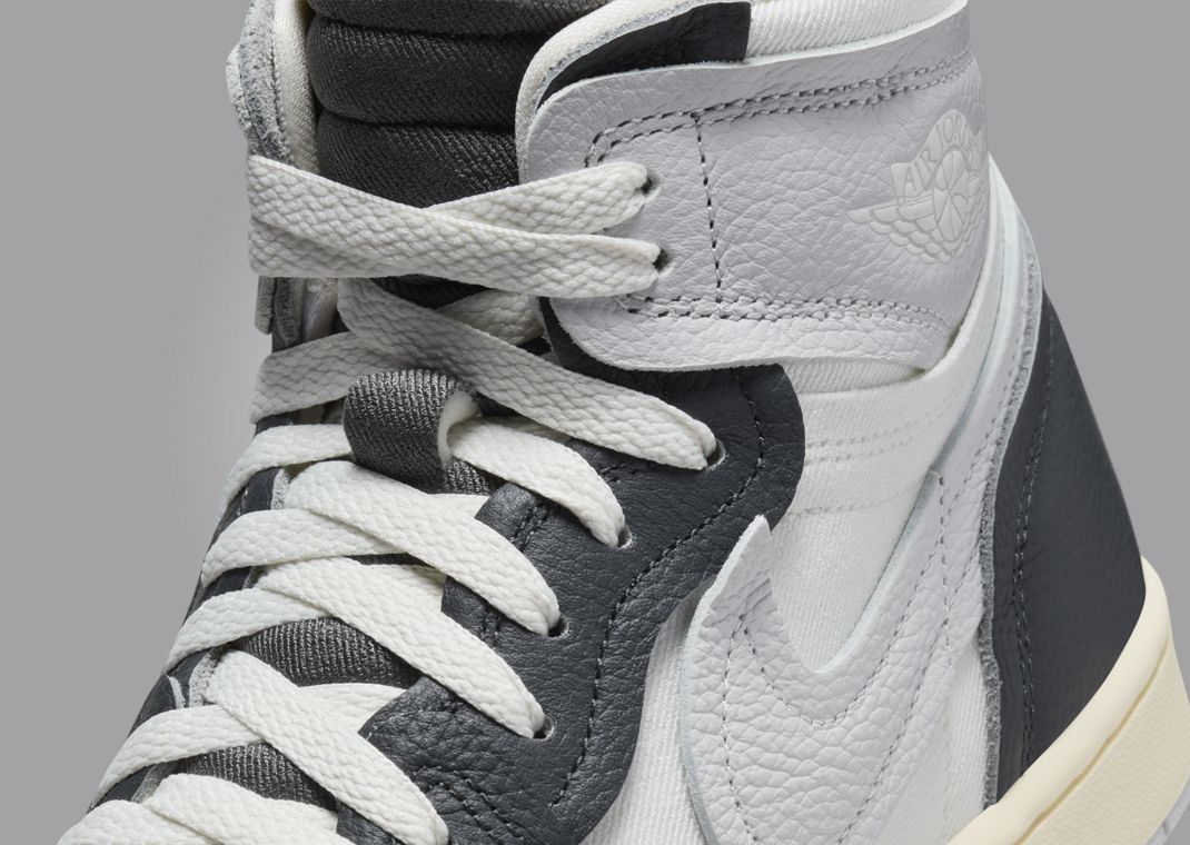 Air Jordan 1 High MM Anthracite Neutral Grey (W) Midfoot Detail