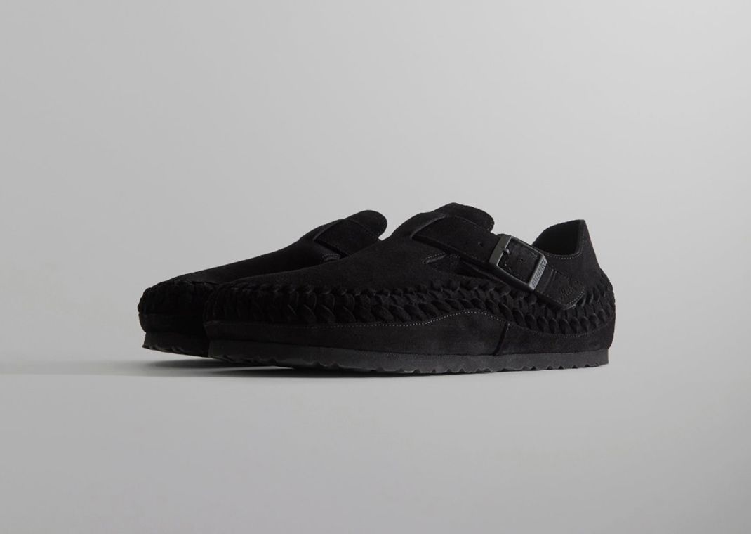 Kith x Birkenstock Braided London Black Angle