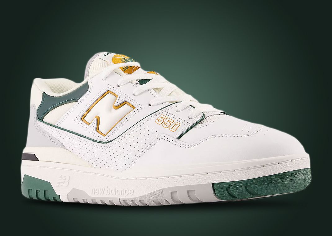 New Balance 550 White Nightwatch Green