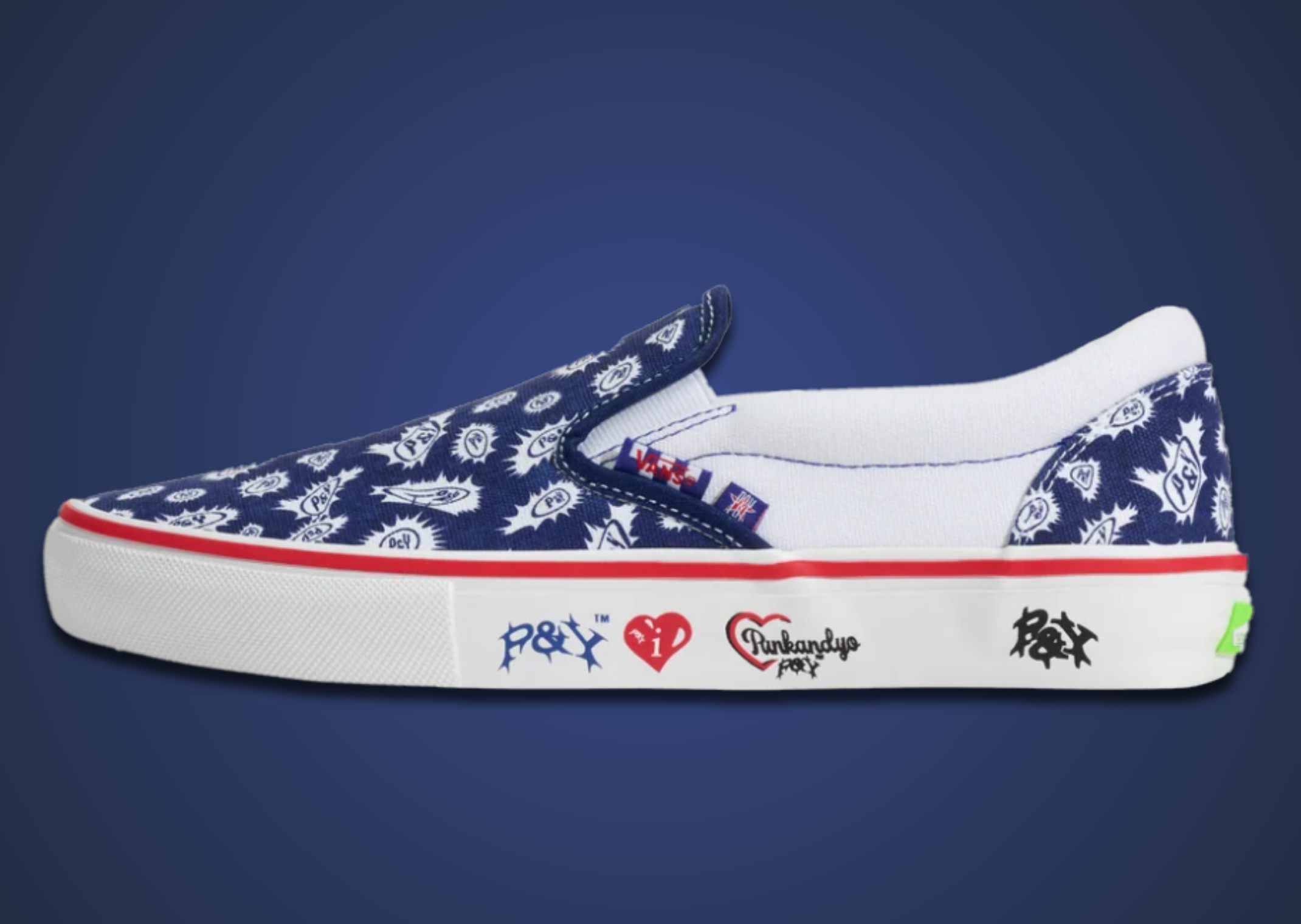Punkandyo x Vans Classic Slip-On Navy