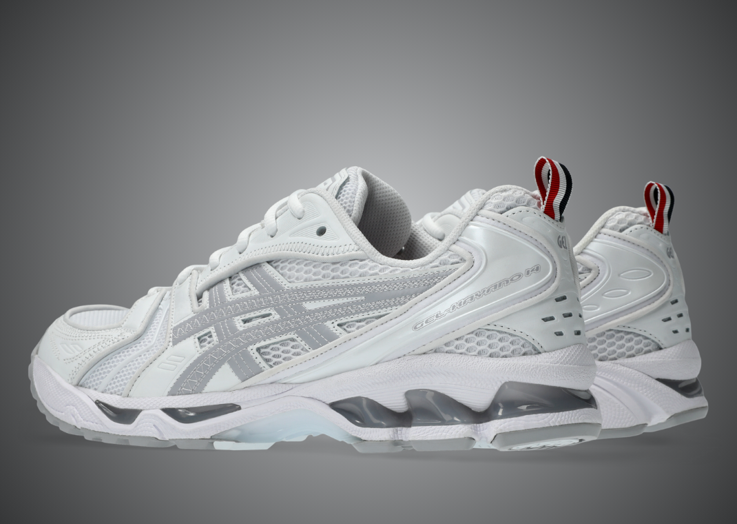 Thom Browne x Asics Gel-Kayano 14 White - Heel Angle