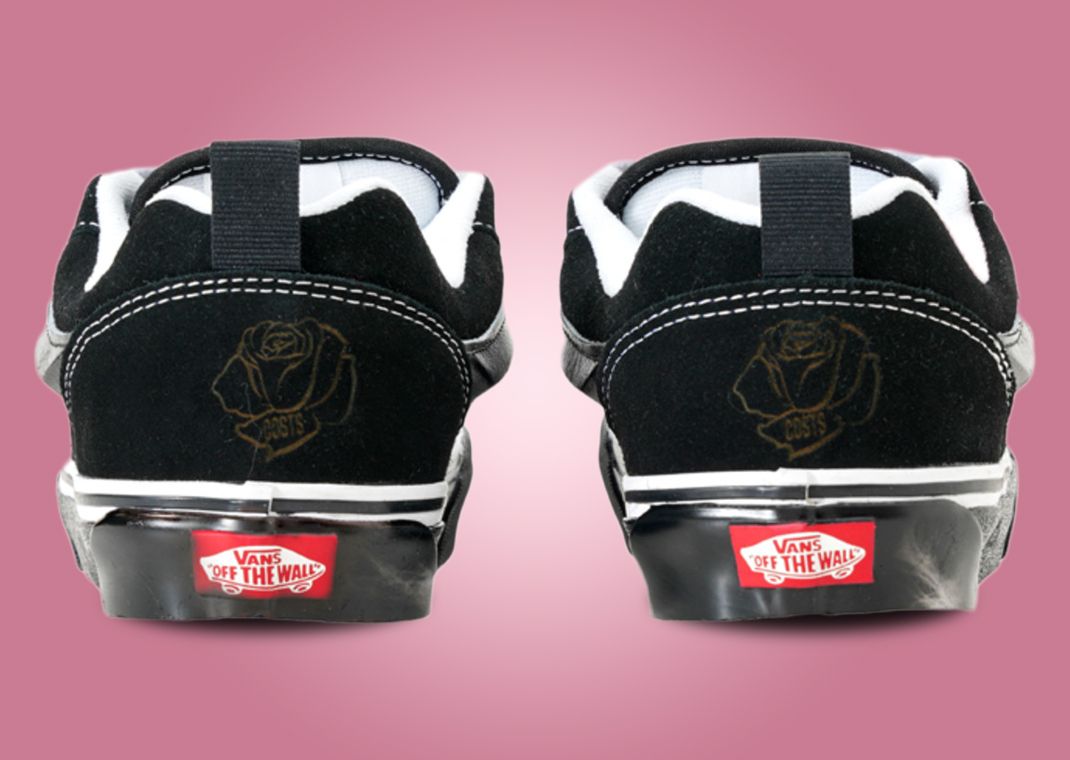 COSTS x Vans Knu Skool Black Rose Marble heel