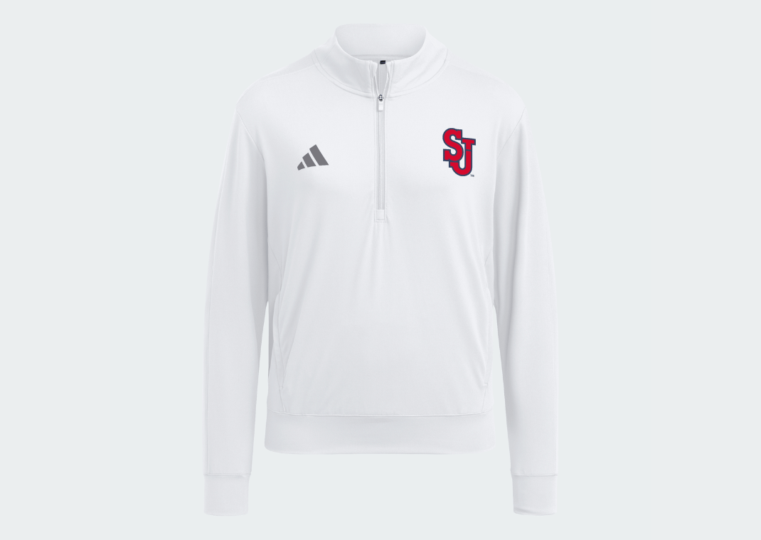 adidas St. John's Women's Quarter-Zip Pullover White