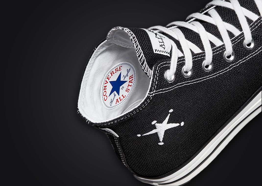 Stussy x Converse Chuck Taylor All-Star 70 Hi Black Inside Collar