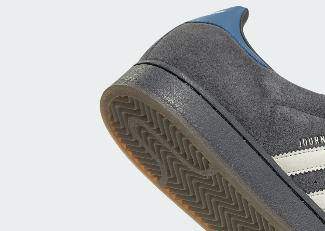 atmos x Pointless Journey x adidas Superstar Dark Grey - Heel Detail