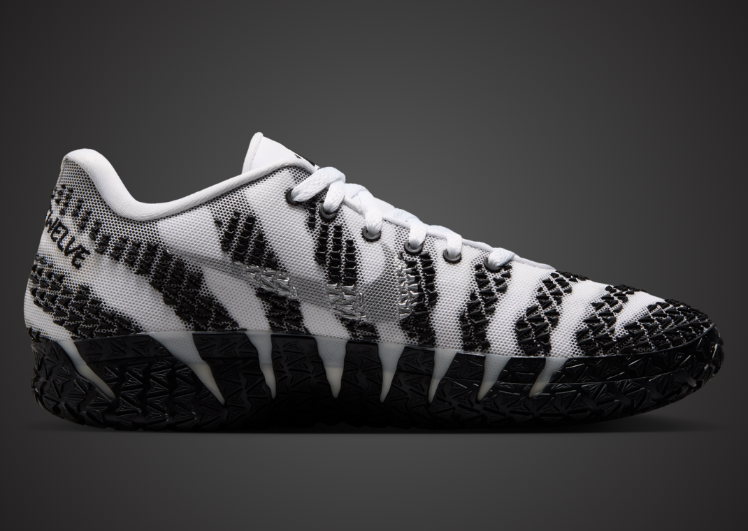 Nike Ja 3 TB White Black medial