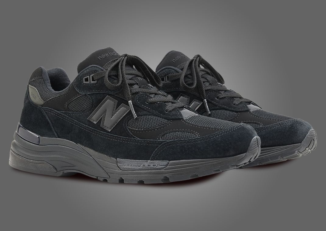 The New Balance 992 Made in USA Triple Black is Available Now