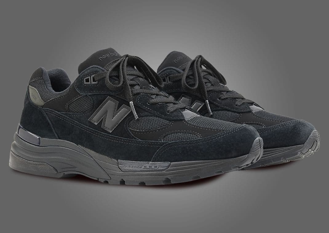 The New Balance 992 Made in USA Triple Black is Available Now