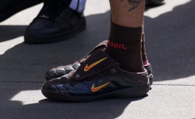 Puerto Rican Superstar Rauw Alejandro Stepped Out in Upcoming Kids of Immigrants x Nike T90 Mule