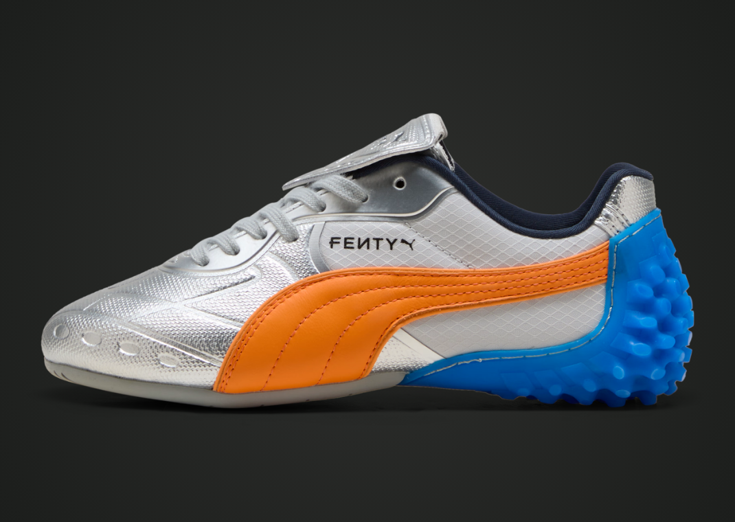 Fenty x Puma Avanti LS-X Metallic Silver Orange - Lateral