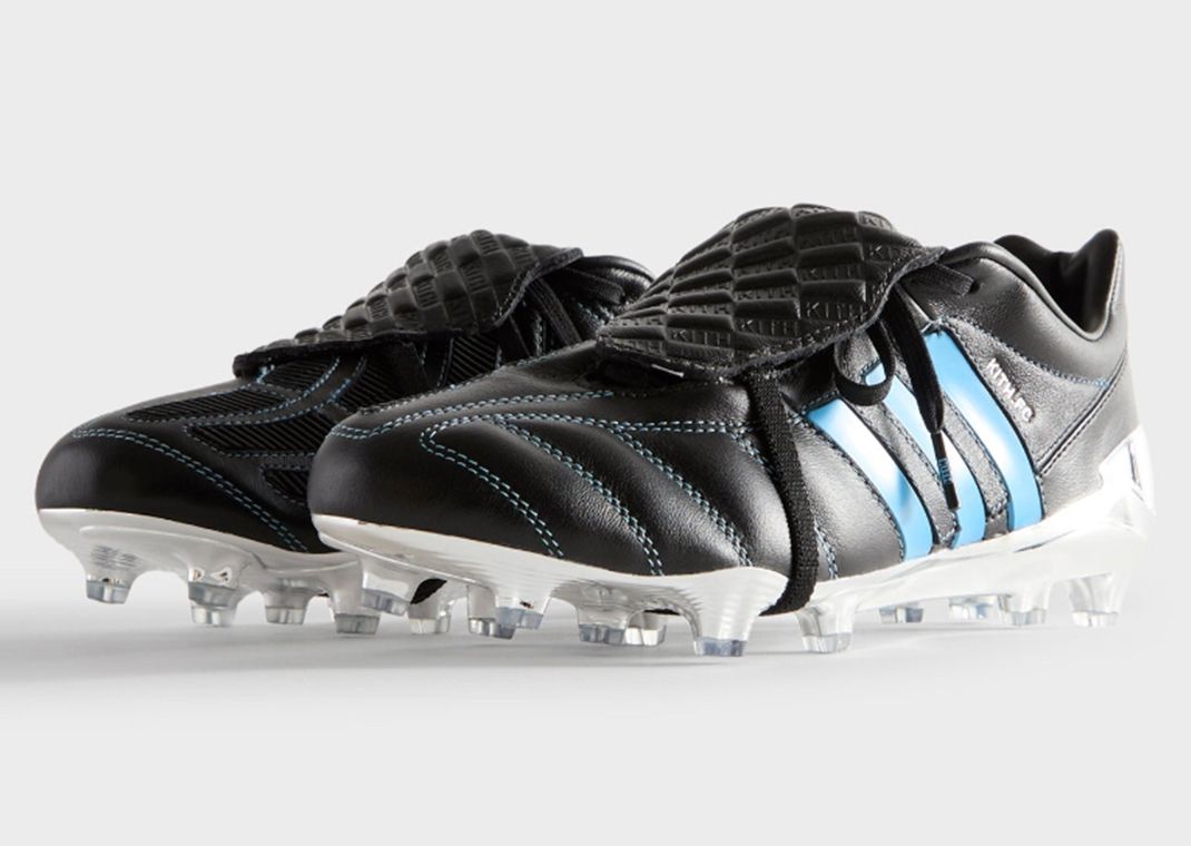 Kith x adidas Predator Mania Cleat Black Blue Angle