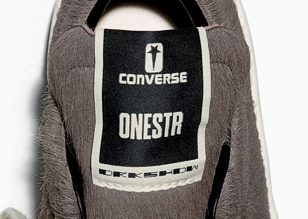 Rick Owens x Converse DRKSHDW One Star Pro Dark Dust Tongue Tag