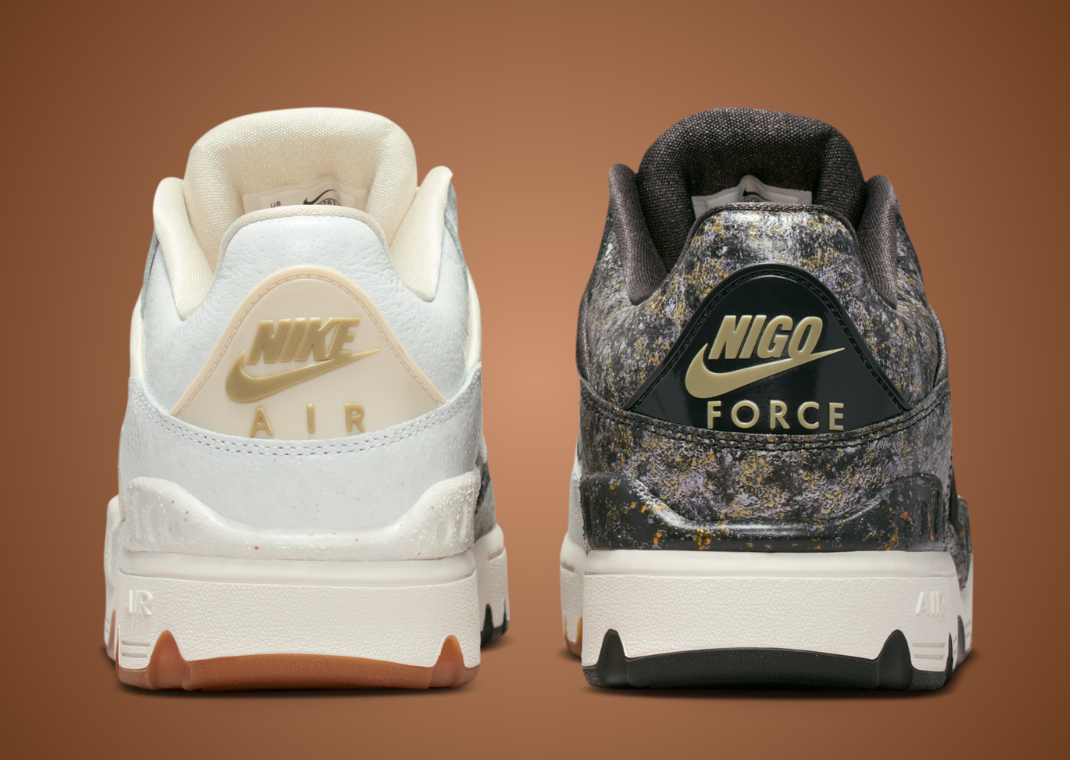 NIGO x Nike Air Force 1 Kintsugi Phantom - Back