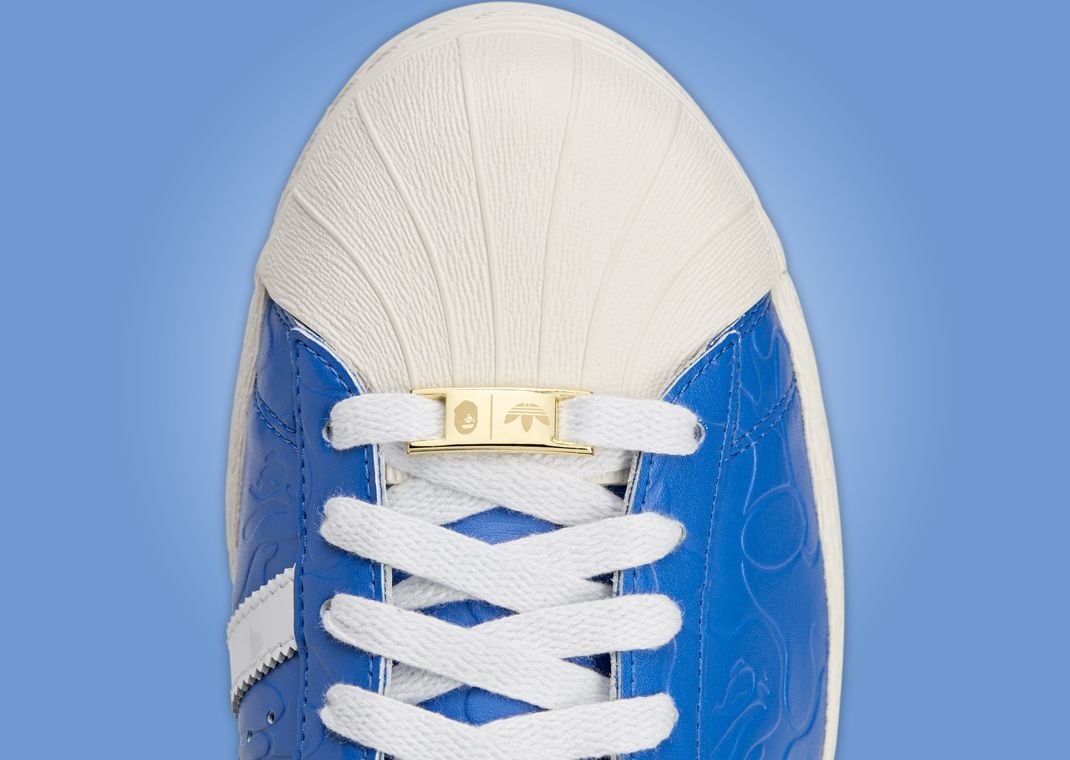 BAPE x adidas Superstar Blue