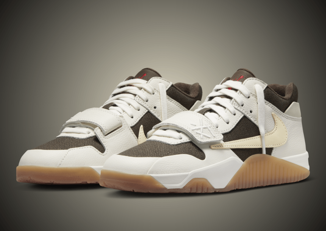 Travis Scott × Nike Jordan JumpmanJackTR Travis Scott's Jordan Jumpman Jack TR Sail Mocha Releases