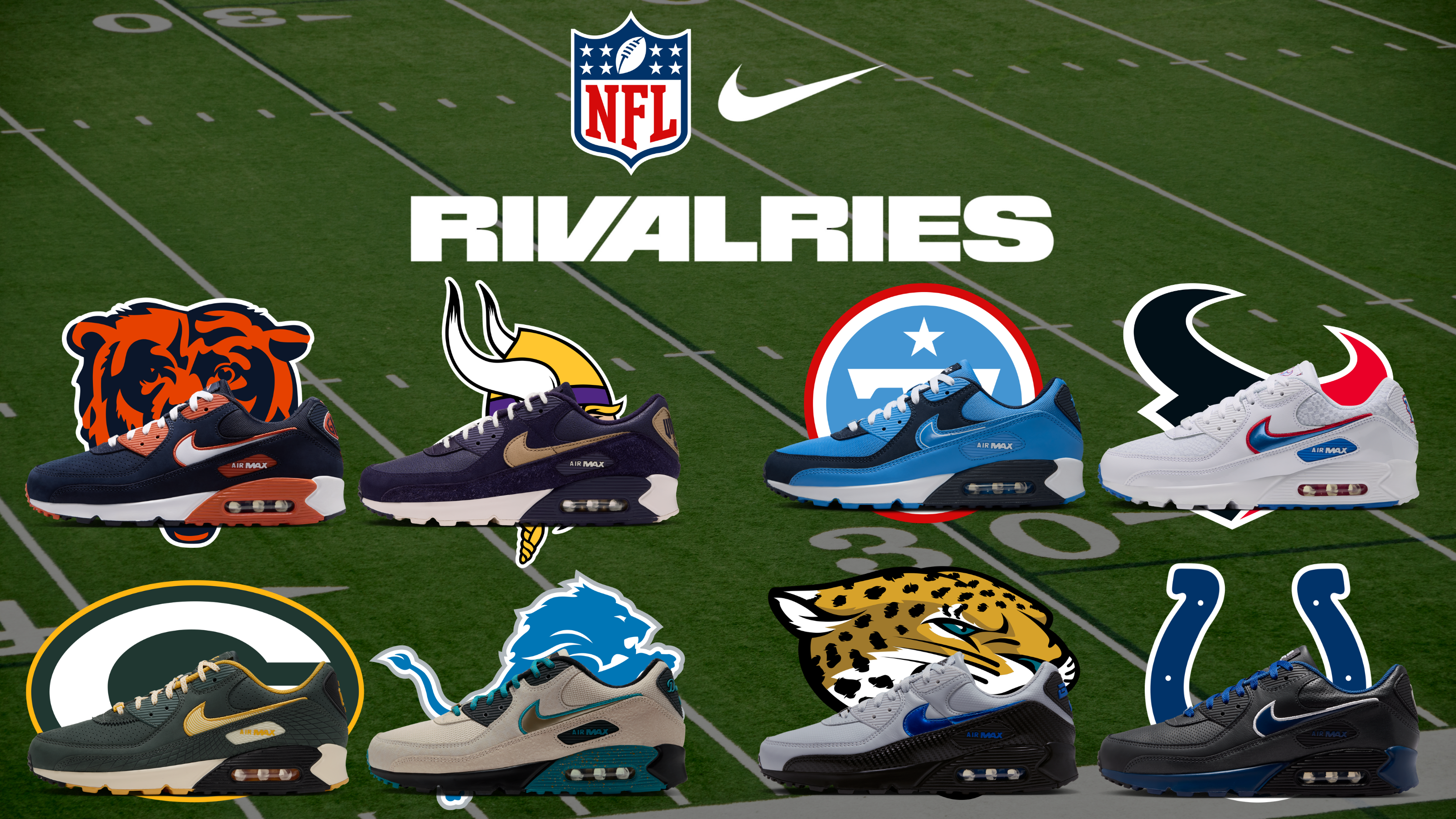 The Nike NFL Rivalries Air Max 90 Collection Releases September 1