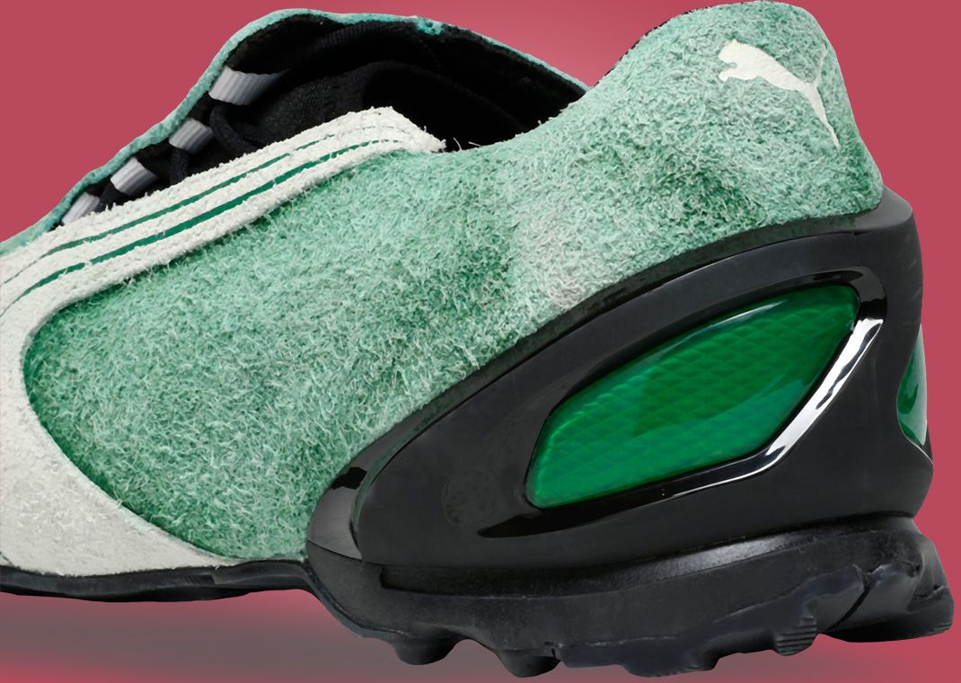 KidSuper x Puma V-S1 Archive Green - Heel