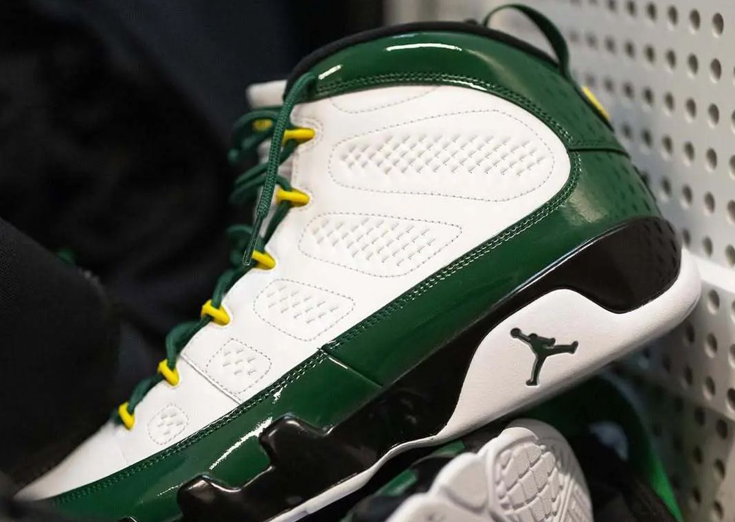 jordan 9 white green