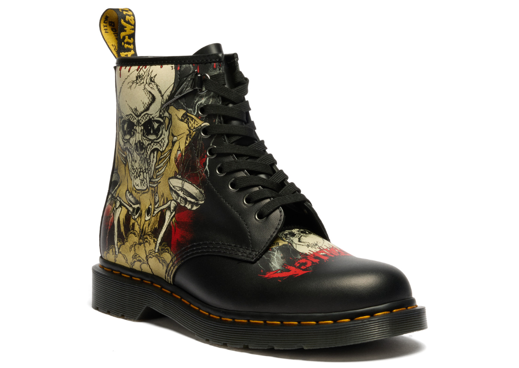 Metallica x Dr. Martens 1460 8-Eye Smooth Leather Boot Multi - Medial