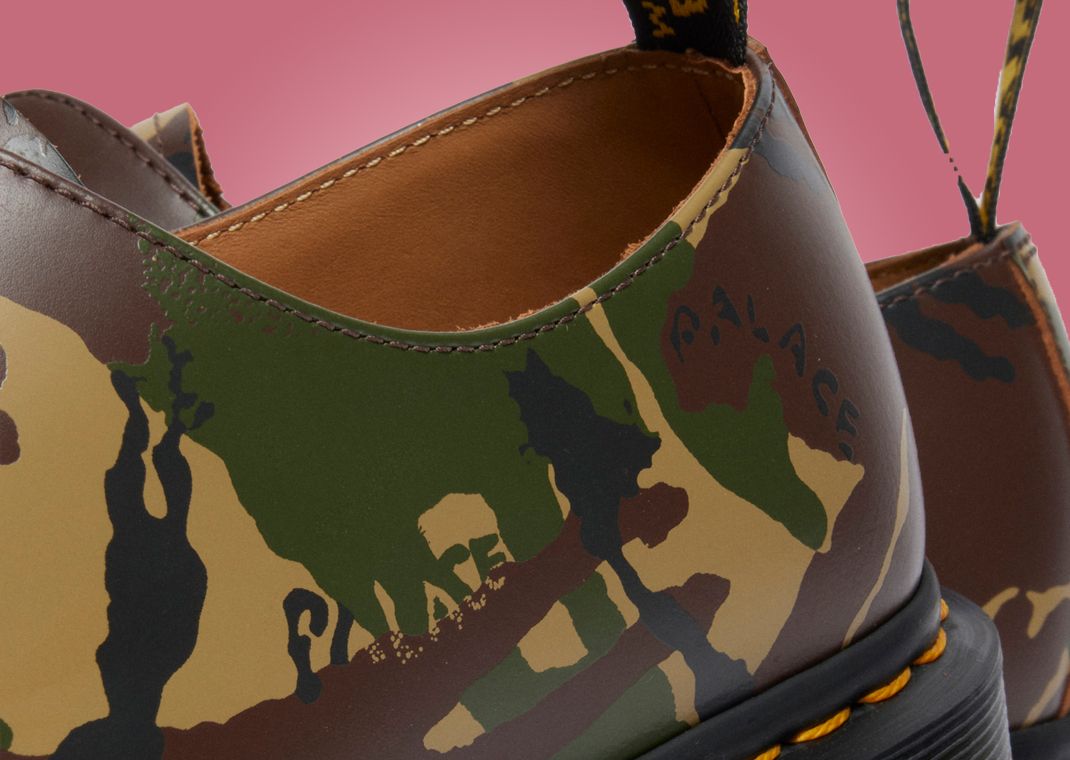 Palace x Dr. Martens 1461 Woodland Camo Heel Detail