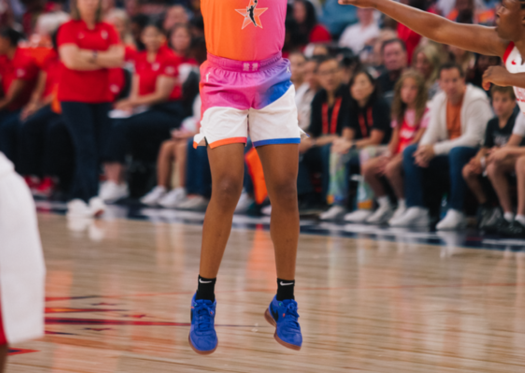 Kelsey Mitchell in the Nike Book 1 WNBA PE