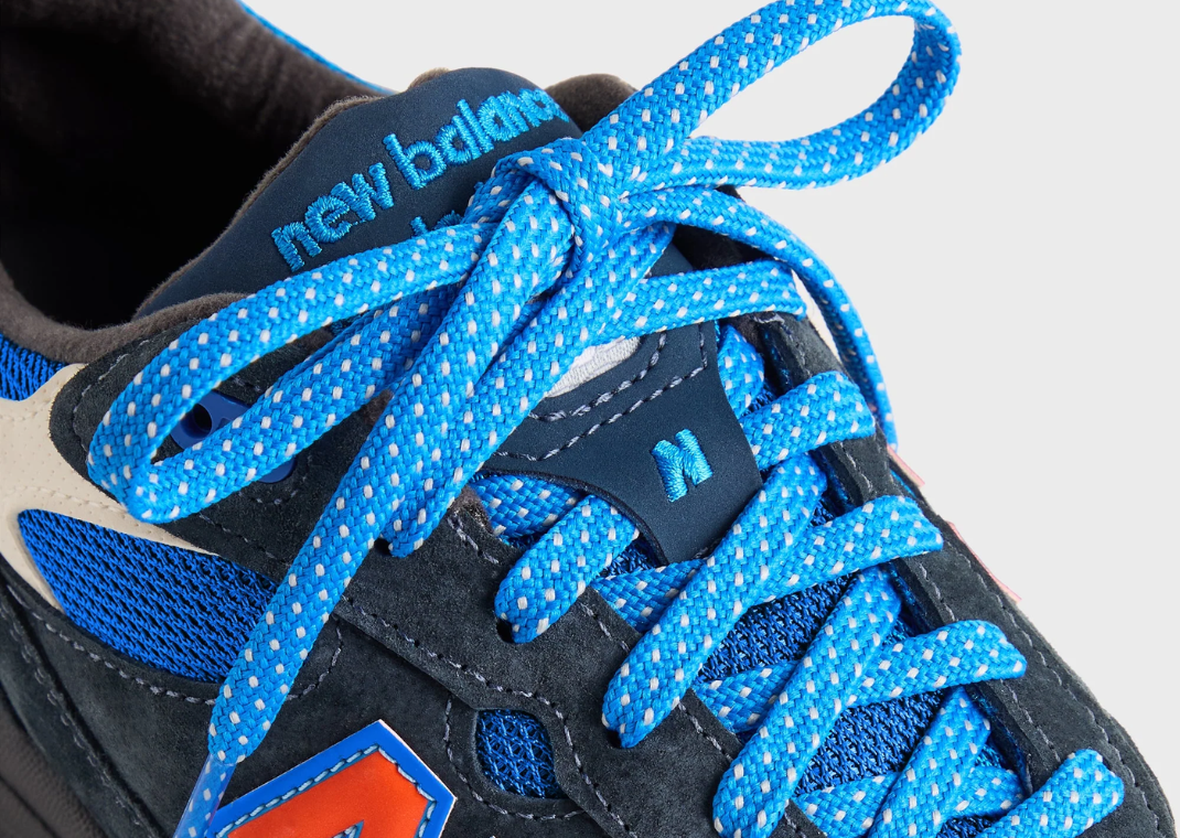Kith x New Balance 993 Made in USA MSG Navy Detail