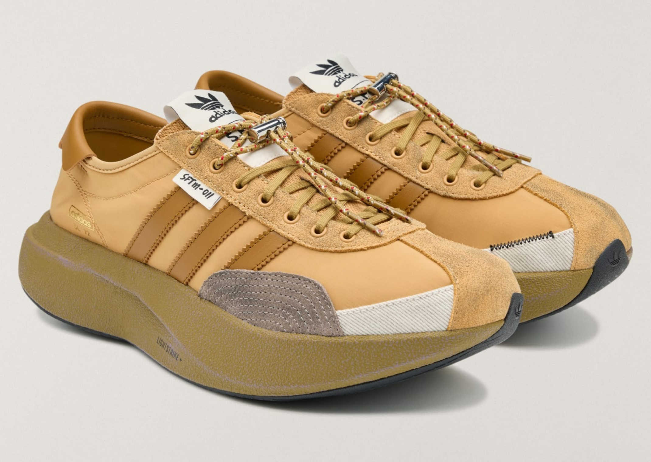 SFTM x adidas SL72 Pro Beige - Angle