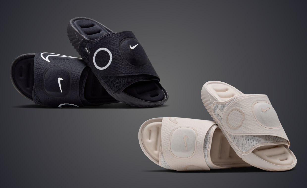 The Hyperice x Nike Air Zoom Hyperslide Debuts in Black and Orewood Brown Next Month