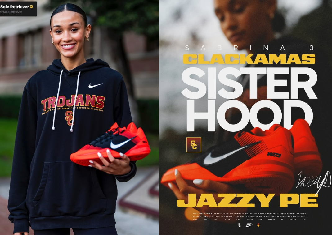 Jazzy Davidson's Nike Sabrina 3 Clackamas Sisterhood PE