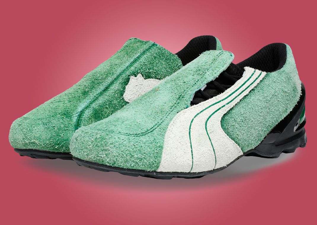 KidSuper x Puma V-S1 Archive Green - Angle