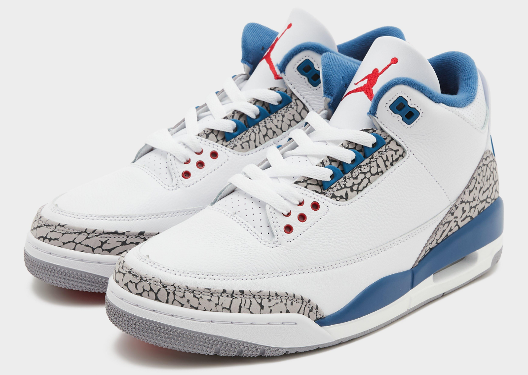 Air Jordan 3 Retro True Blue - Angle