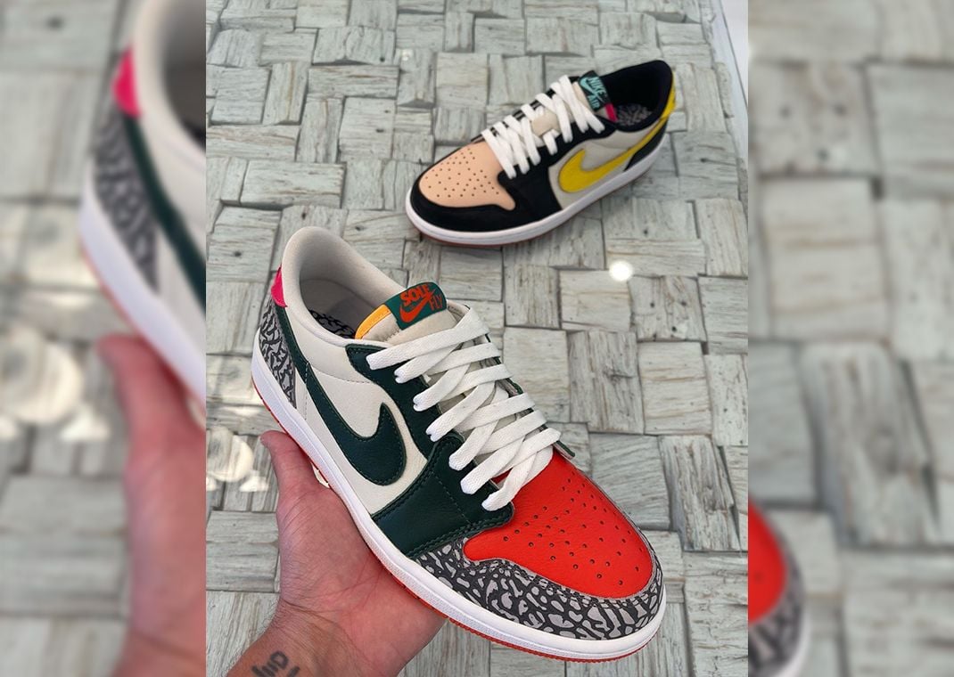 SoleFly x Air Jordan 1 Retro Low OG "What The SoleFly" (sample)