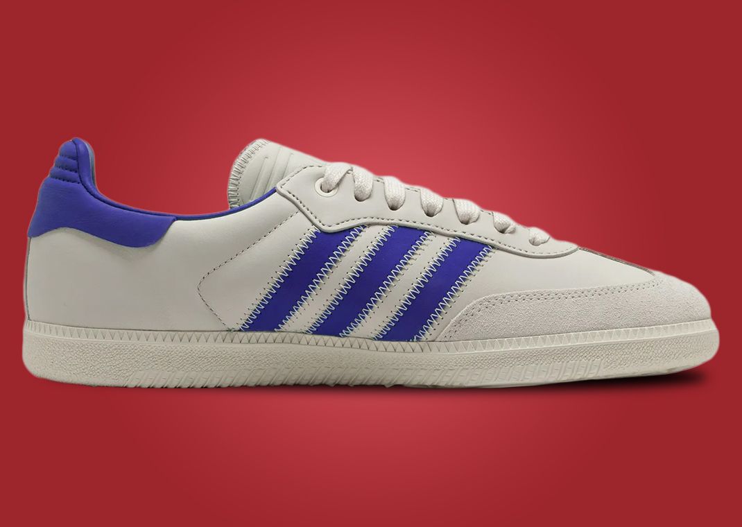 Humanrace x adidas Samba Aluminium Blue Medial