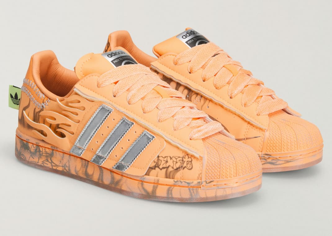 The Orange Hellstar x adidas Superstar Might be Their Best Collab Yet