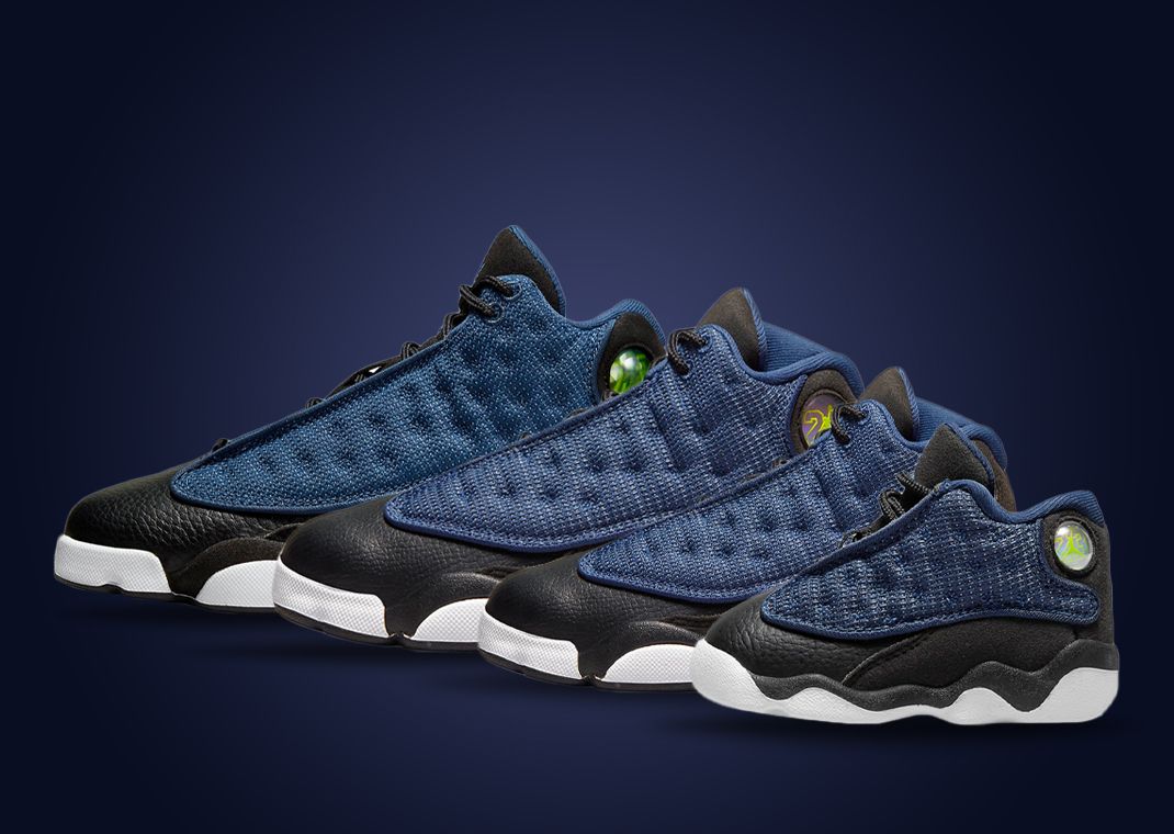 Air Jordan 13 Retro "Navy" full-family size run